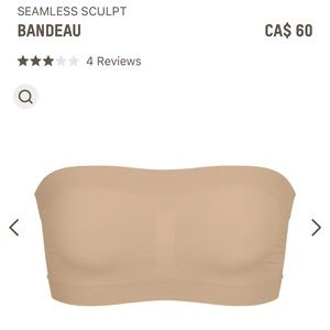 Skims seamless sculpt bandeau bra